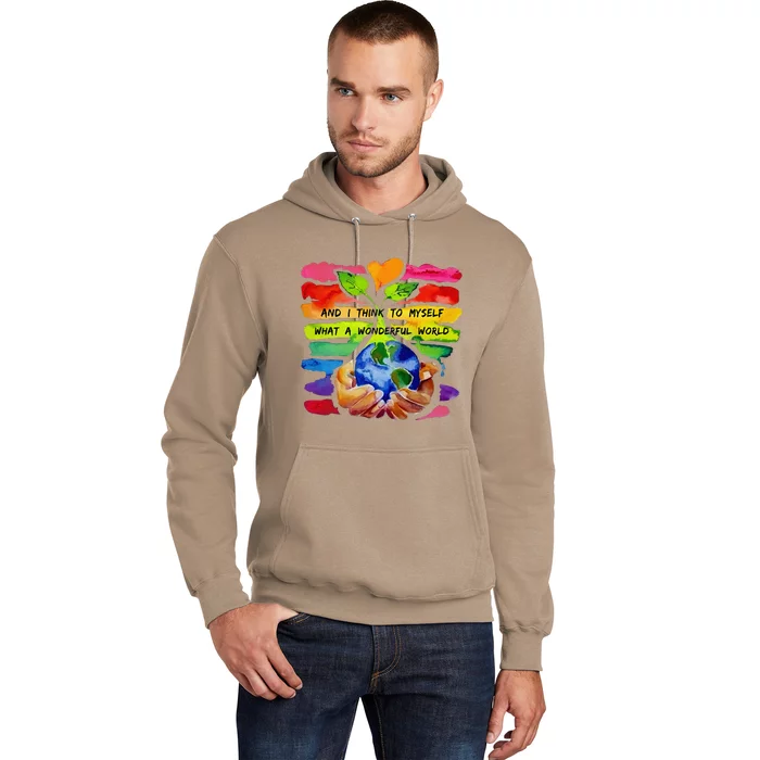 And I Think To Myself What A Wonderful World Earth Day Hoodie