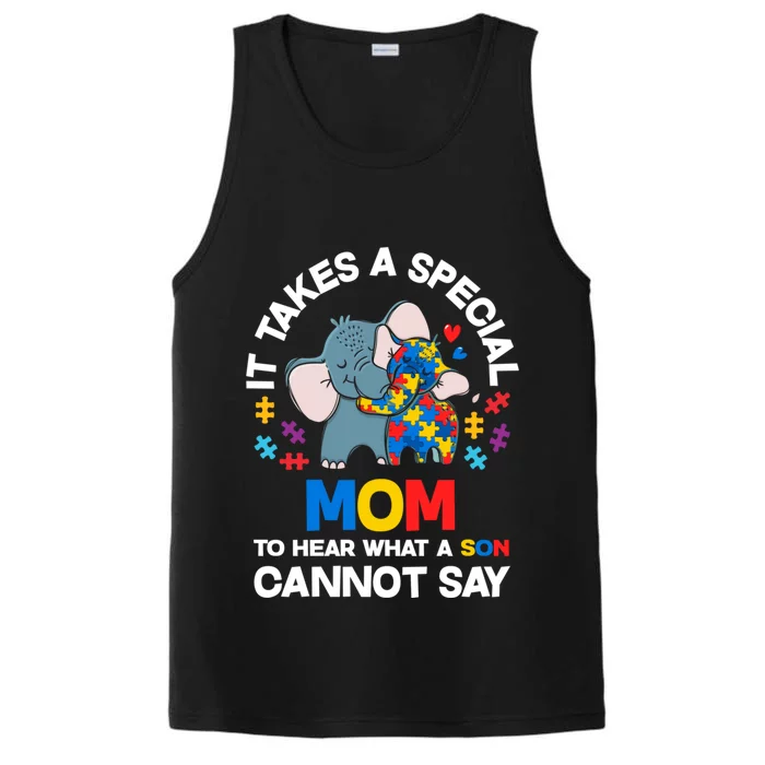 Autism It Takes A Special Mom Autistic Son Proud Autism Mom Cute Gift Performance Tank