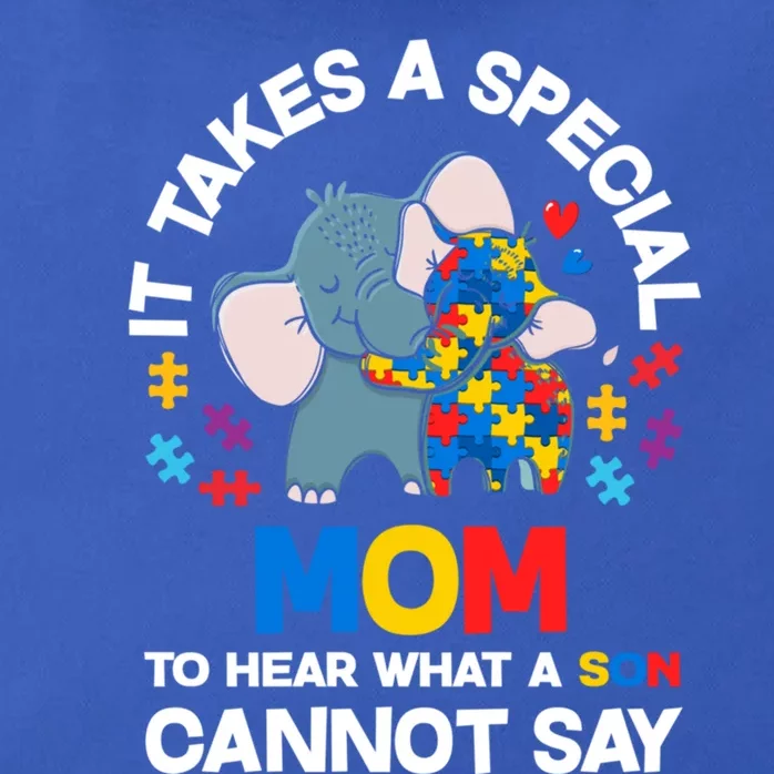 Autism It Takes A Special Mom Autistic Son Proud Autism Mom Cute Gift Zip Tote Bag