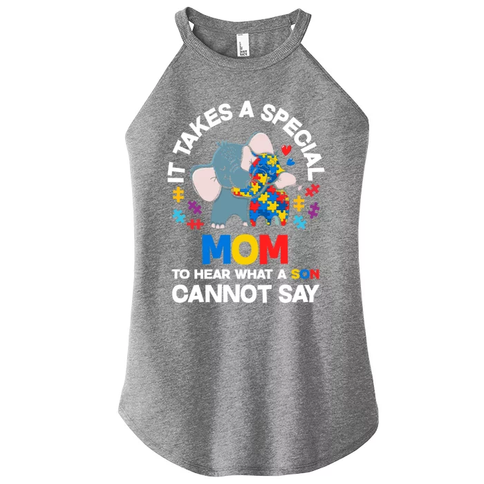 Autism It Takes A Special Mom Autistic Son Proud Autism Mom Cute Gift Women’s Perfect Tri Rocker Tank