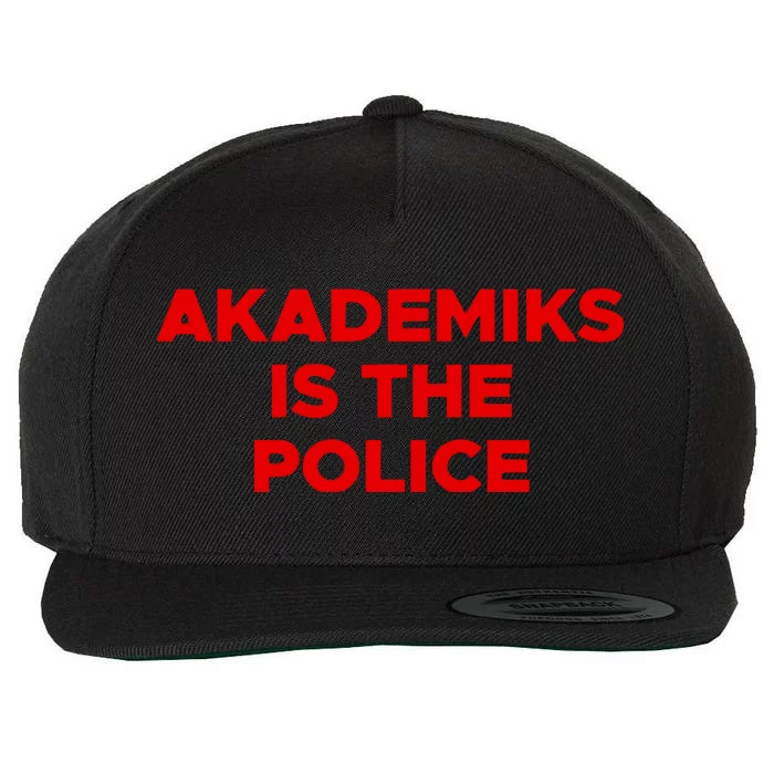 Akademiks Is The P.O.L.I.C.E Wool Snapback Cap