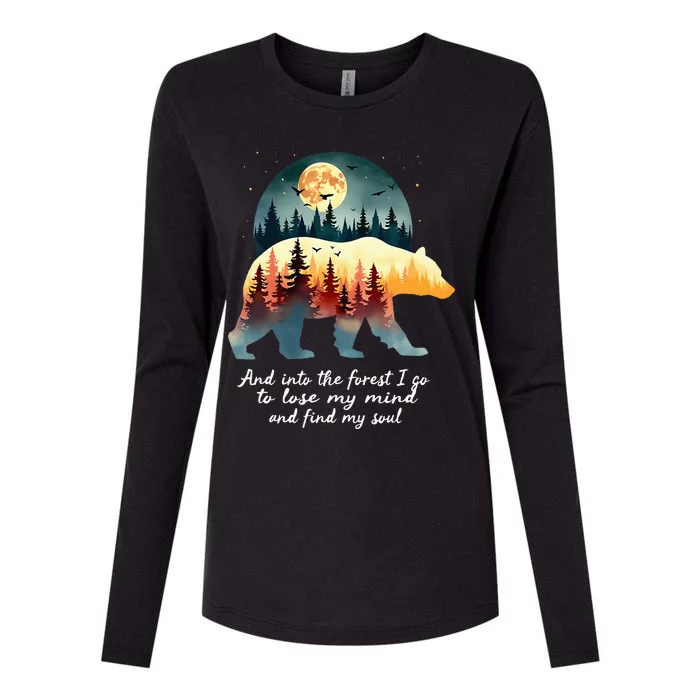 And Into The Forest I Go To Lose My Mind And Find My Soul Womens Cotton Relaxed Long Sleeve T-Shirt