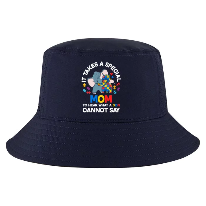 Autism It Takes A Special Mom Autistic Son Proud Autism Mom Gift Cool Comfort Performance Bucket Hat