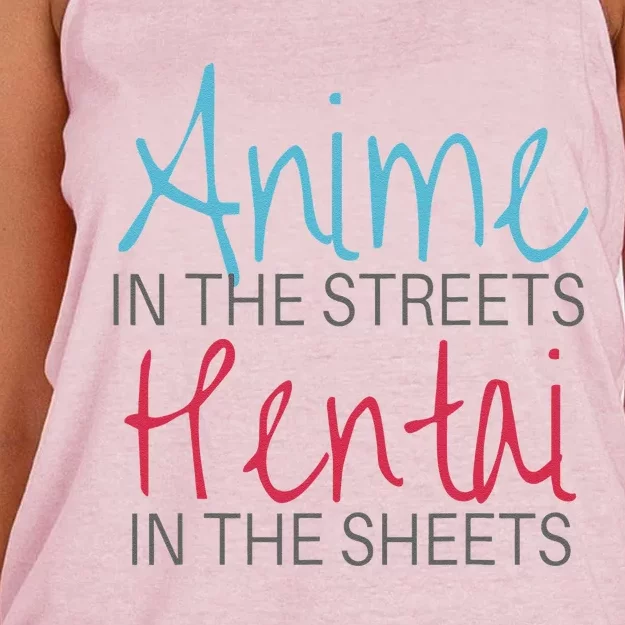 Anime In The Streets Women's Knotted Racerback Tank