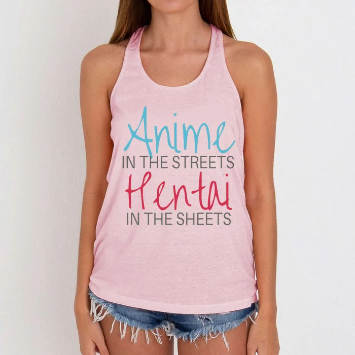 Anime In The Streets Women's Knotted Racerback Tank