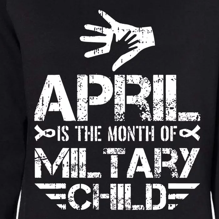 April Is The Month Of The Military Child Army Soldier Kids, Purple Up Womens California Wash Sweatshirt