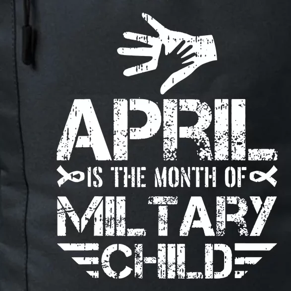 April Is The Month Of The Military Child Army Soldier Kids, Purple Up Daily Commute Backpack