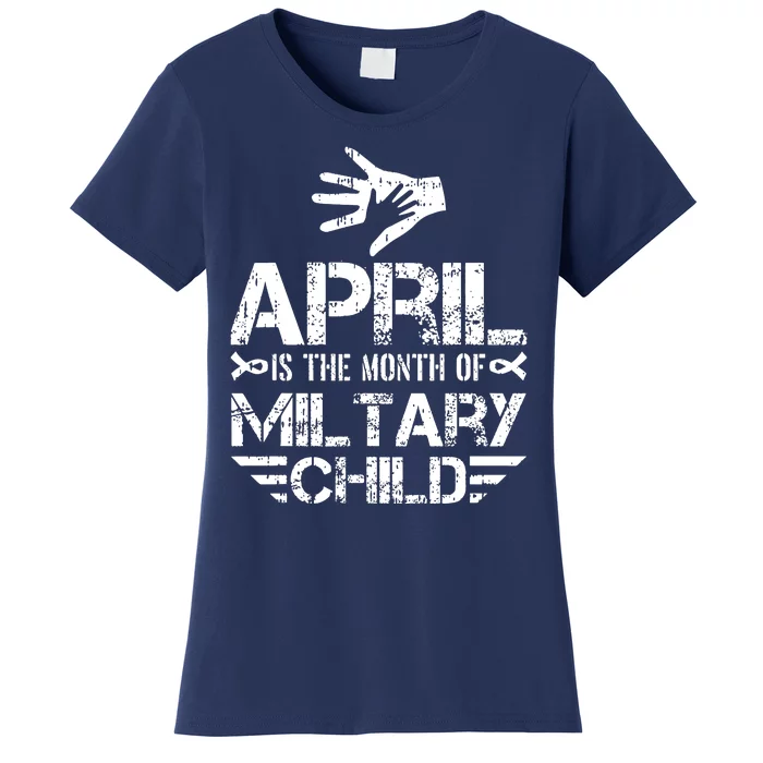 April Is The Month Of The Military Child Army Soldier Kids, Purple Up Women's T-Shirt