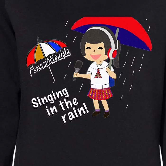 Assumptionista_Singing In The Rain! Womens California Wash Sweatshirt