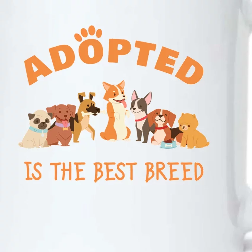 Adopted Is The Best Breed Dog Rescue Shelter & Adoption Black Color Changing Mug