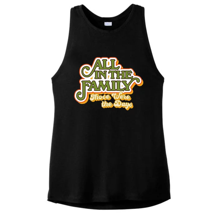 All In The Family Vintage Ladies Tri-Blend Wicking Tank