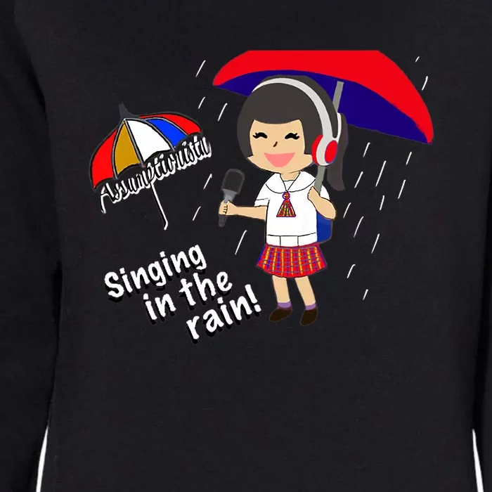 Assumptionista_Singing In The Rain! Womens California Wash Sweatshirt