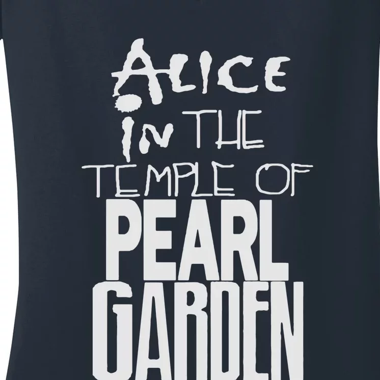 Alice In The Temple Of Pearl Garden Women's V-Neck T-Shirt