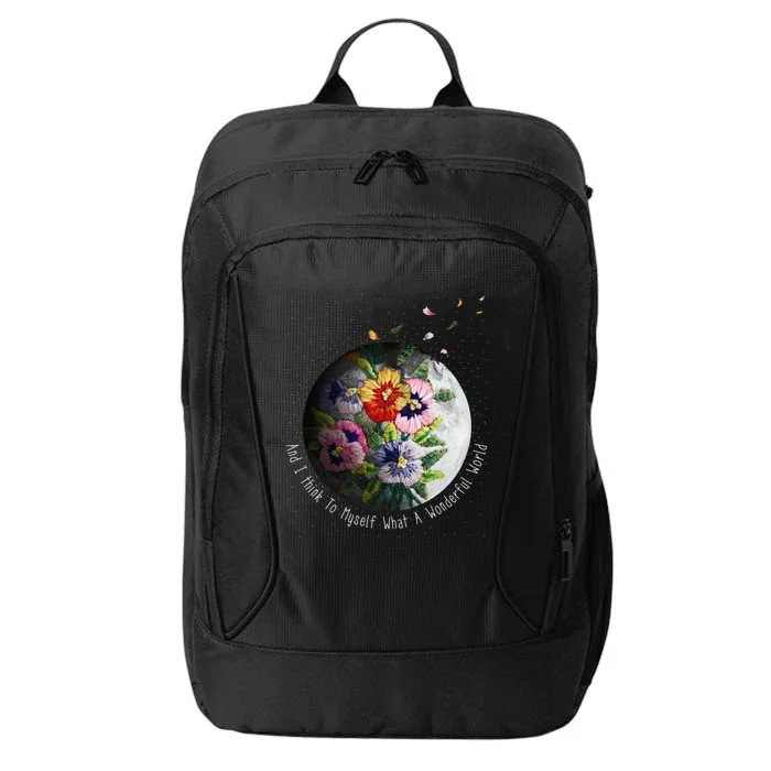 And I Think To Mys What A Wonderful World Great Gift City Backpack