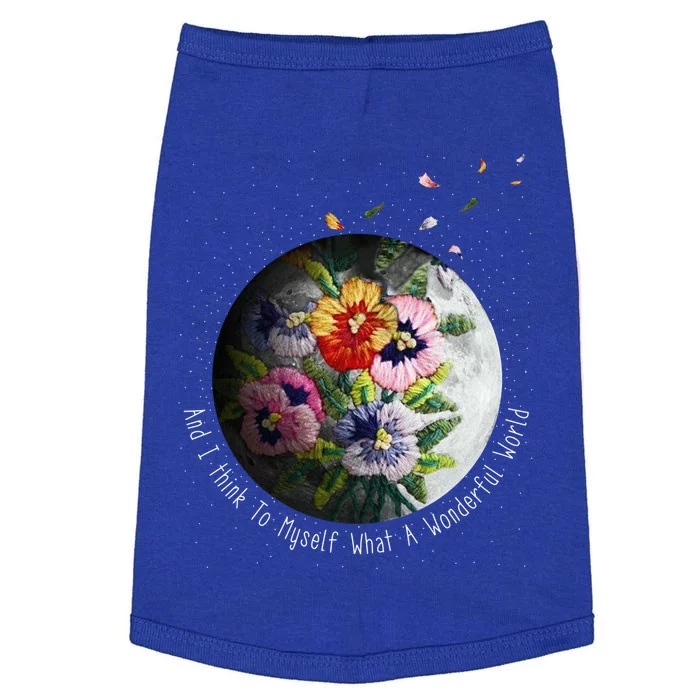 And I Think To Mys What A Wonderful World Great Gift Doggie Tank