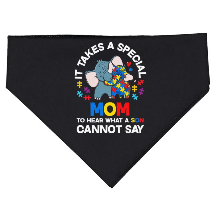 Autism It Takes A Special Mom Autistic Son Proud Autism Mom USA-Made Doggie Bandana