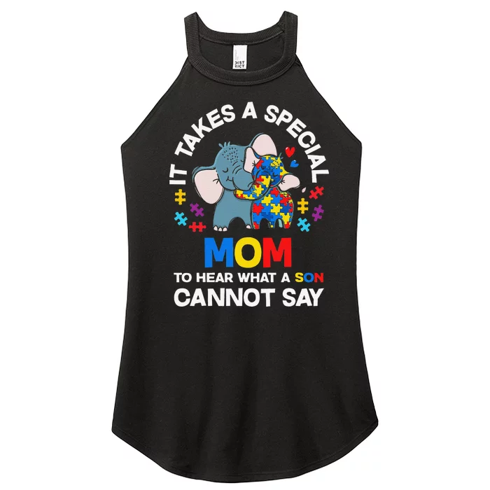 Autism It Takes A Special Mom Autistic Son Proud Autism Mom Women’s Perfect Tri Rocker Tank