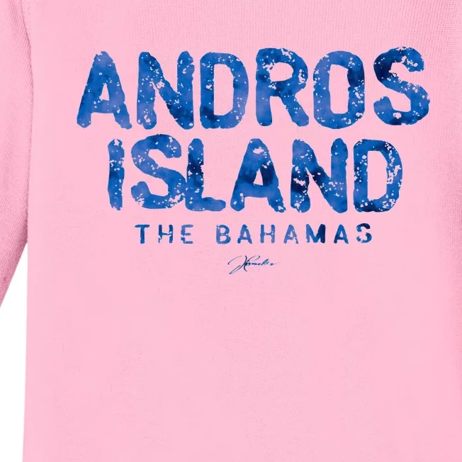 Andros Island The Bahamas Baby Long Sleeve Bodysuit