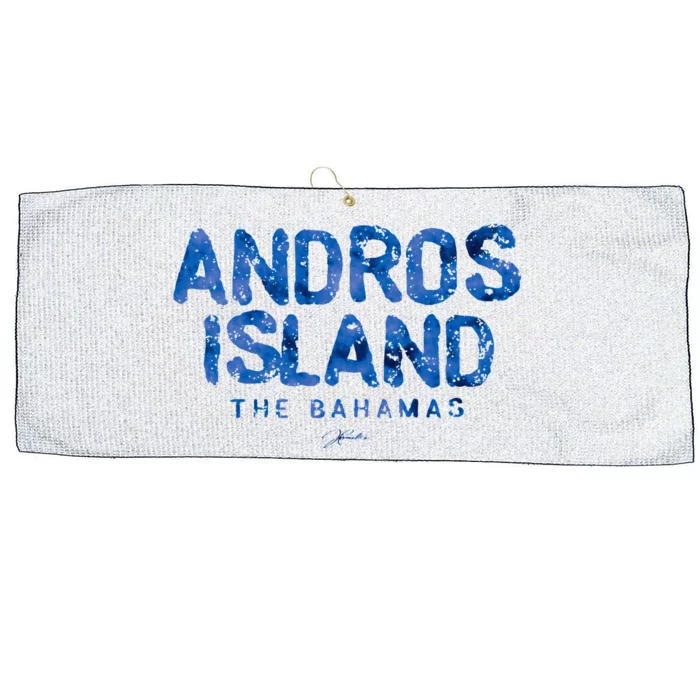 Andros Island The Bahamas Large Microfiber Waffle Golf Towel