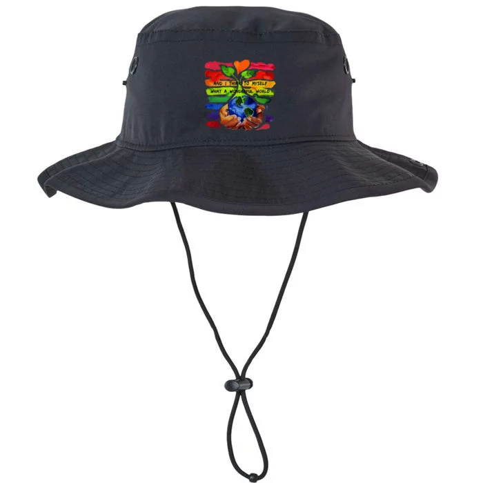 And I Think To Myself What A Wonderful World Earth Day Legacy Cool Fit Booney Bucket Hat