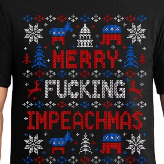 Antitrump Impeach Trump Ugly Christmas Party Gift Great Gift Pajama Set