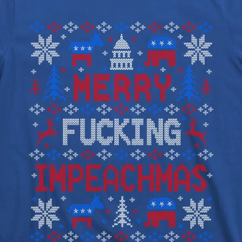 Antitrump Impeach Trump Ugly Christmas Party Gift Great Gift T-Shirt