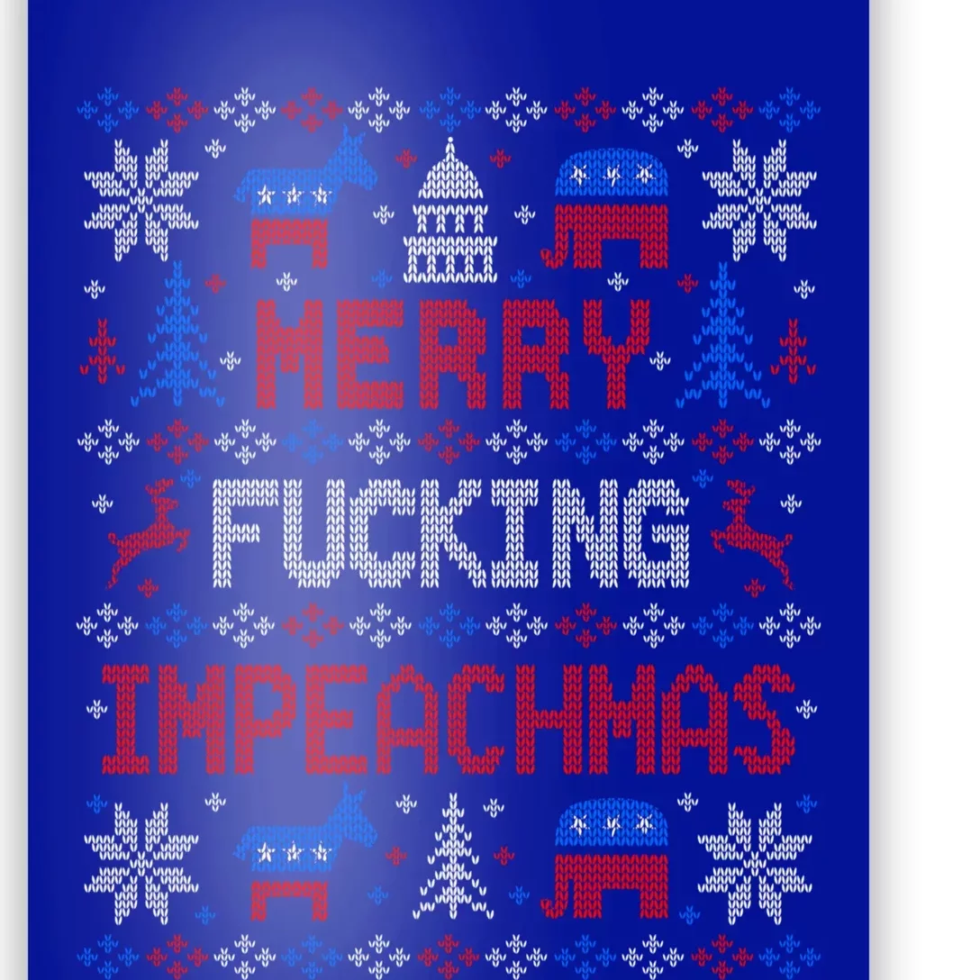 Antitrump Impeach Trump Ugly Christmas Party Gift Great Gift Poster