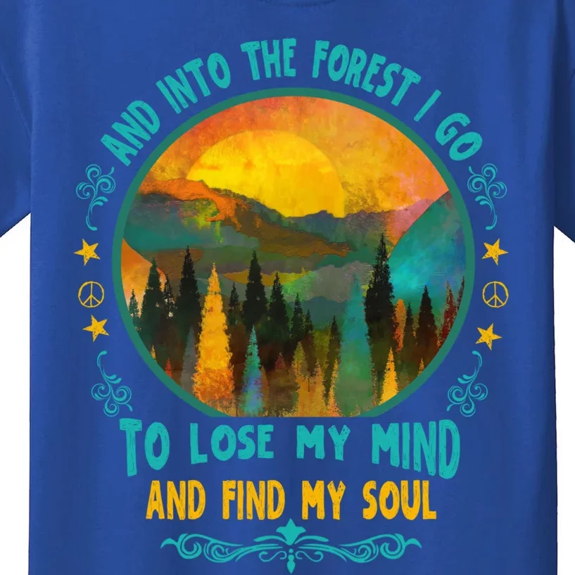 And Into The Forest I Go Hiking Camping Summer Camp Gift Kids T-Shirt