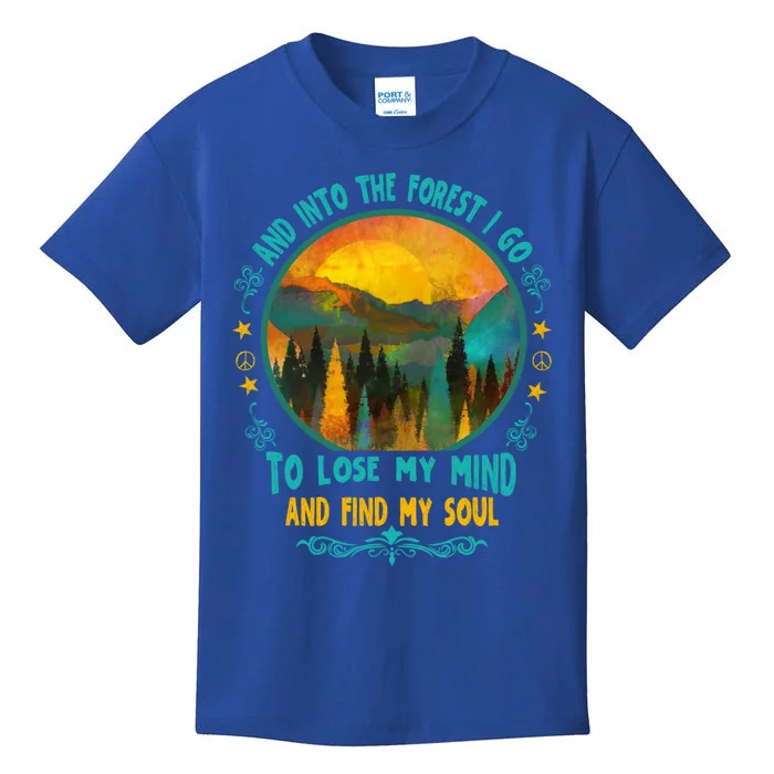 And Into The Forest I Go Hiking Camping Summer Camp Gift Kids T-Shirt