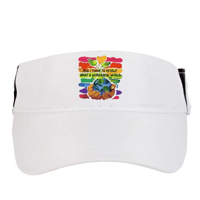 And I Think To Myself What A Wonderful World Adult Drive Performance Visor