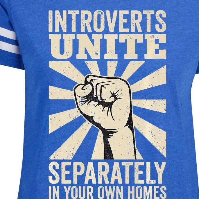 Antisocial Introverts Unite Separately In Your Own Homes Enza Ladies Jersey Football T-Shirt