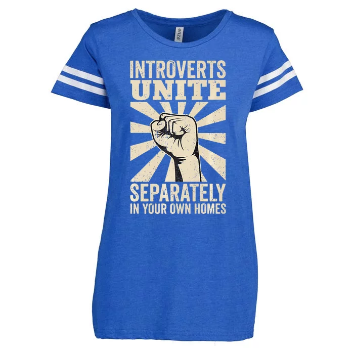 Antisocial Introverts Unite Separately In Your Own Homes Enza Ladies Jersey Football T-Shirt