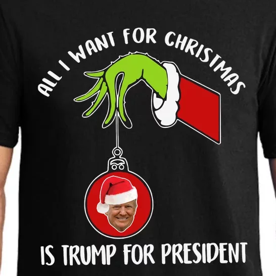 All I Want For Christmas Is Trump For President 2024 Pajama Set