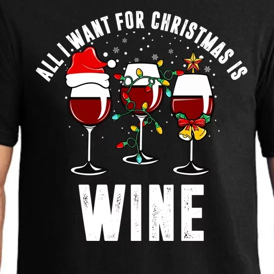 All I Want Christmas Is Wine Pajama Set