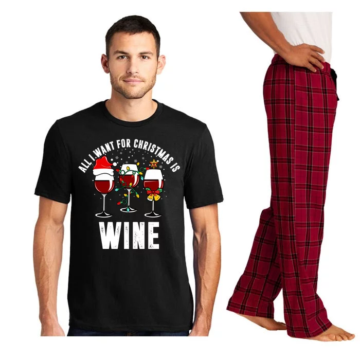 All I Want Christmas Is Wine Pajama Set