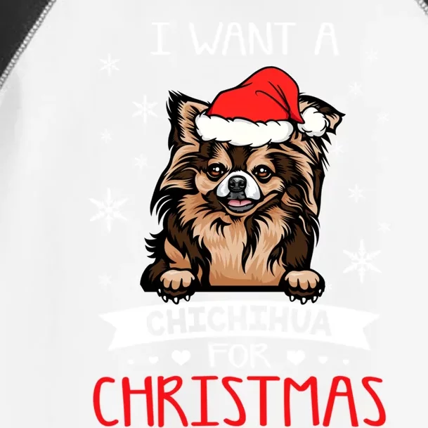 All I Want For Christmas Is A Chihuahua Santa Reindeer Great Gift Toddler Fine Jersey T-Shirt