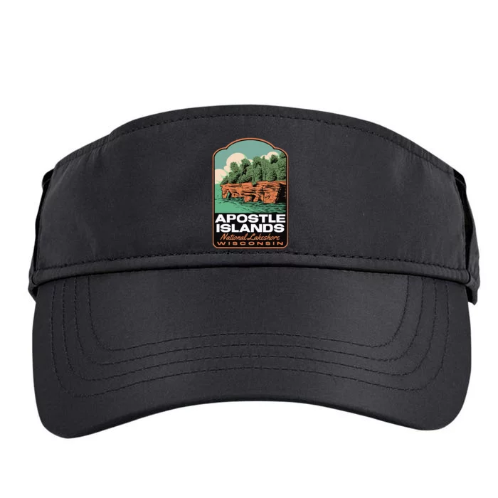 Apostle Islands Wisconsin Adult Drive Performance Visor