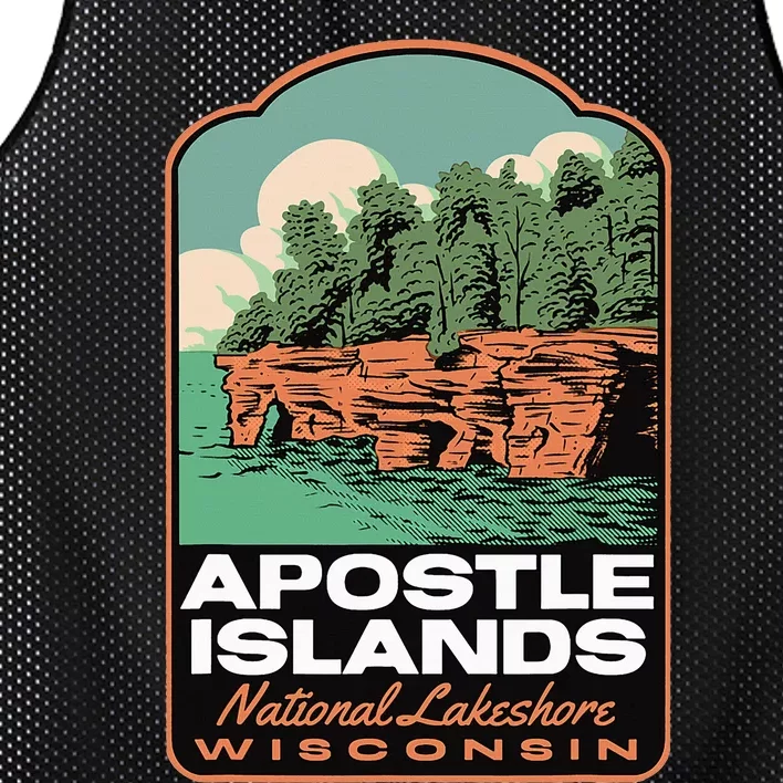 Apostle Islands Wisconsin Mesh Reversible Basketball Jersey Tank