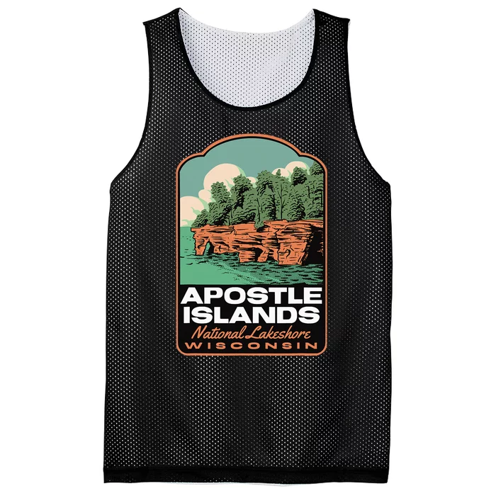 Apostle Islands Wisconsin Mesh Reversible Basketball Jersey Tank