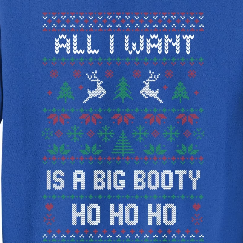 All I Want Is A Big Booty Ho For Christmas Gift Ugly Gift Tall Sweatshirt