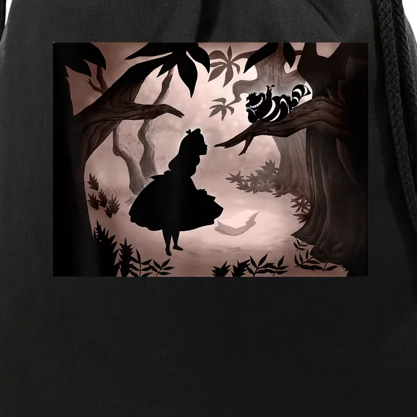 Alice in Wonderland Silhouette Tote Bag