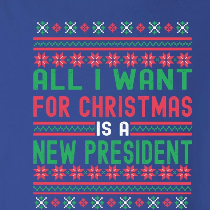 All I Want For Christmas Is A New President Xmas Sweater Cool Gift Toddler Long Sleeve Shirt