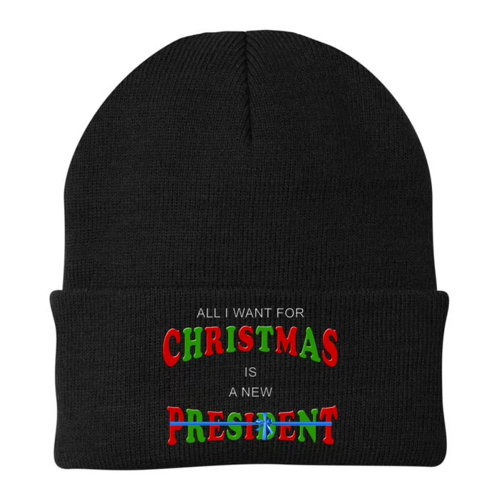 All I Want For Christmas Is A New President Knit Cap Winter Beanie