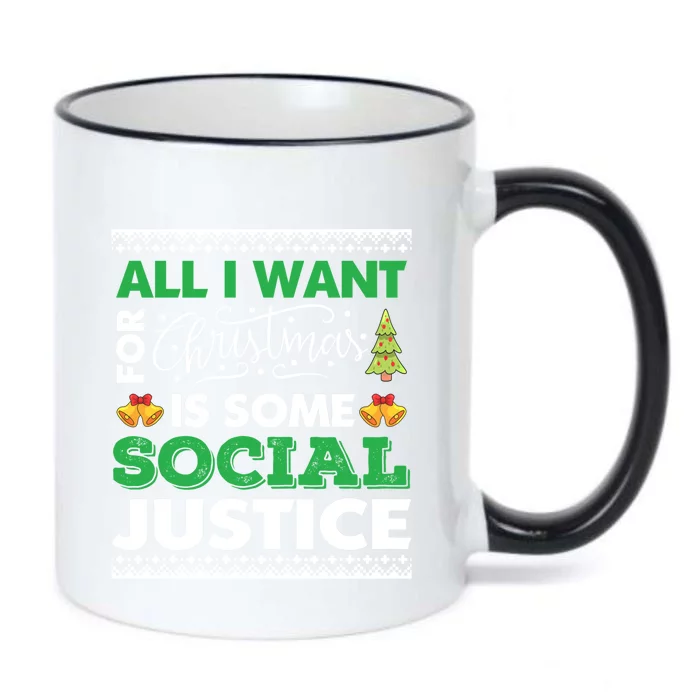 All I Want For Xmas Social Justice Cool Design Cute Gift Black Color Changing Mug