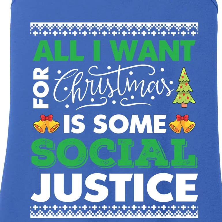 All I Want For Xmas Social Justice Cool Design Cute Gift Ladies Essential Tank