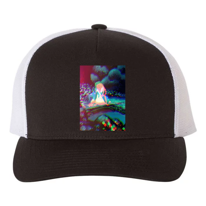 Alice In Wonderland Trippy Yupoong Adult 5-Panel Trucker Hat