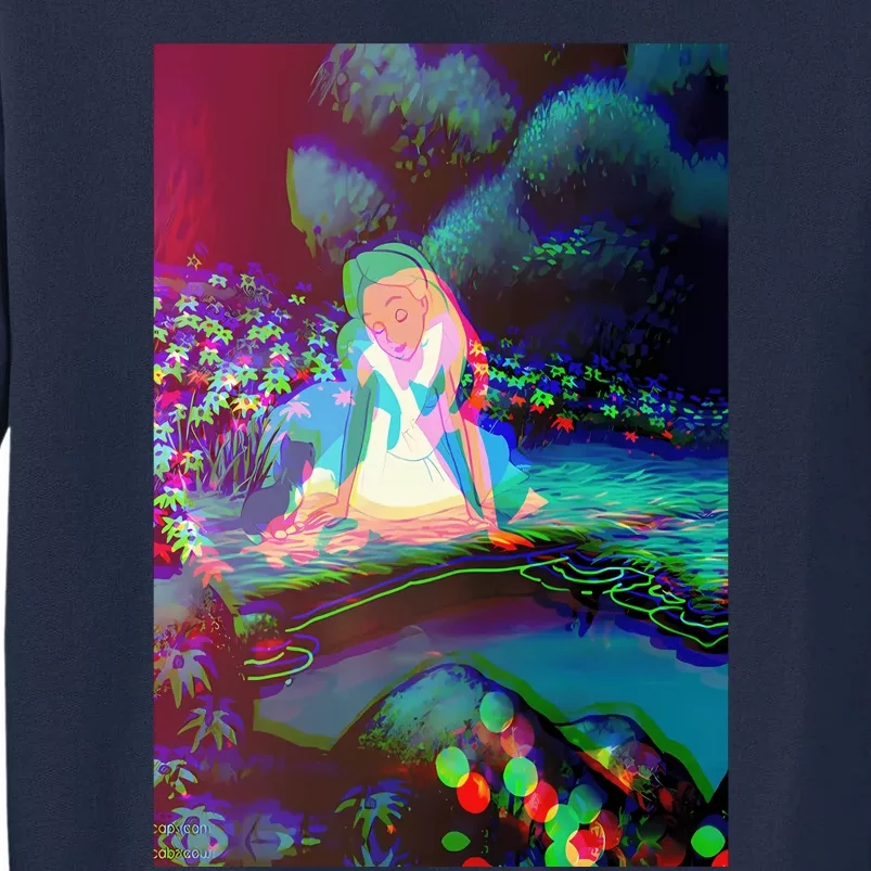 Alice In Wonderland Trippy Tall Sweatshirt