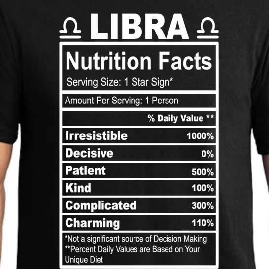 Appreciation Ideas With Libra Nutrition Facts Funny Gift Pajama Set