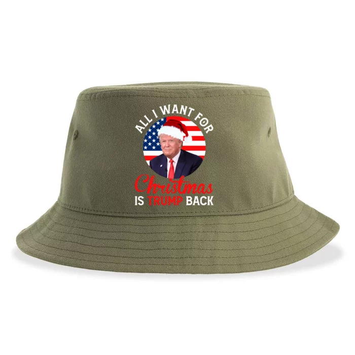 All I Want For Christmas Is Trump Back And New President Gift Sustainable Bucket Hat