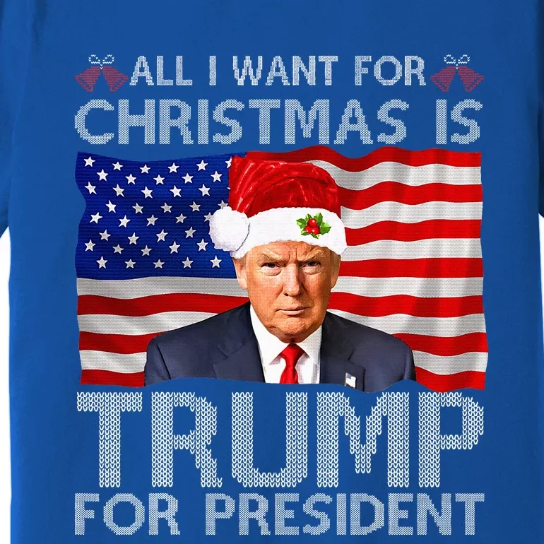 All I Want For Christmas Is Trump For President Trump 2024 Premium T-Shirt